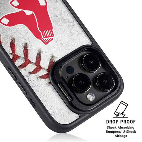 MLB Boston Red Sox Game Ball iPhone 14 Pro Kickstand Case